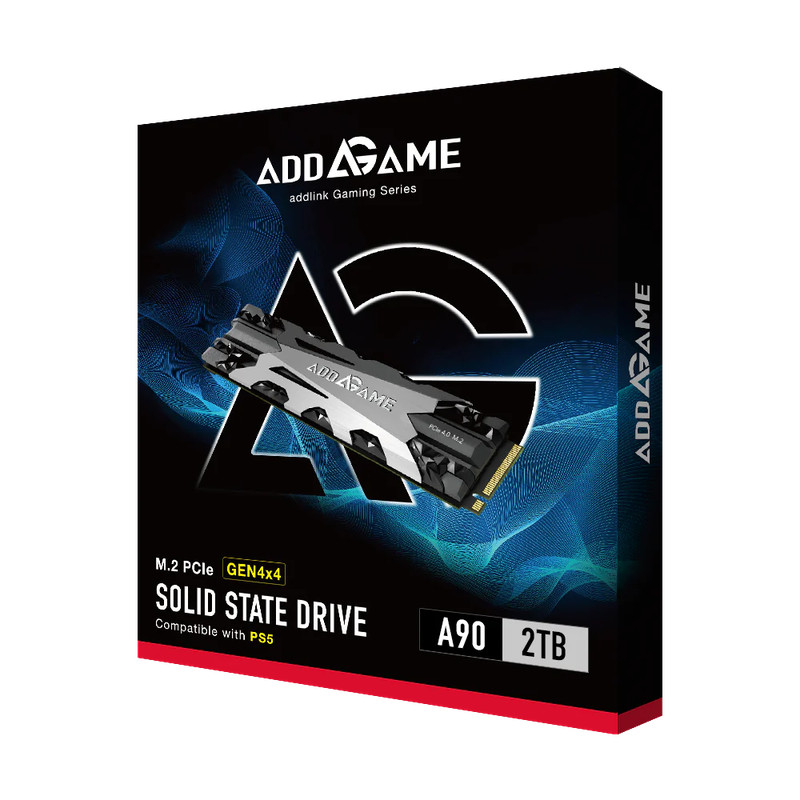 Addlink A90 2TB M.2 2280 PCIe Gen4X4 NVMe 1.3 PS5 SSD - مساحة تخزين